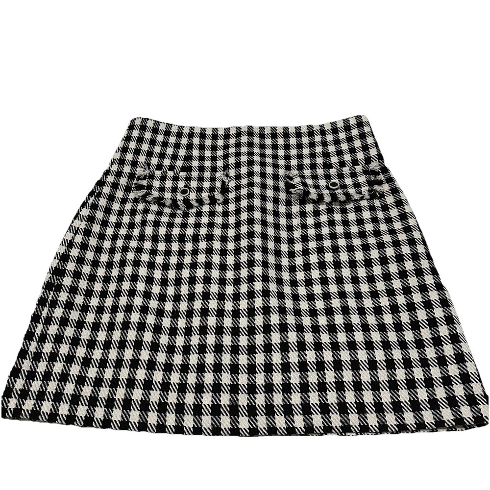 Tyler Boe Women's Ashley Check Mini Skirt Black/white Size 10 NWT $219